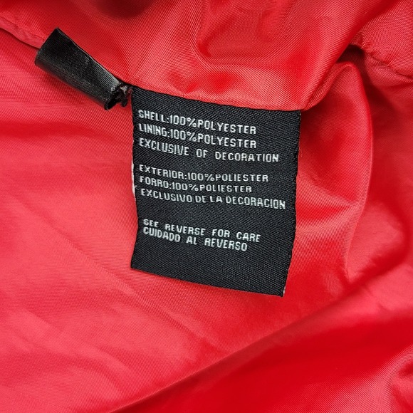 Vintage Ohio State Buckeyes Jacket Men's XL Red/Blk Full Zip Windbreaker 90s Y2K - Picture 10 of 14